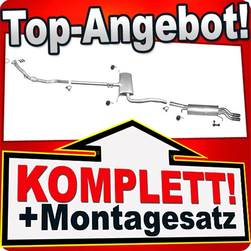Auspuff für audi 1 8 - (c5), 1.8