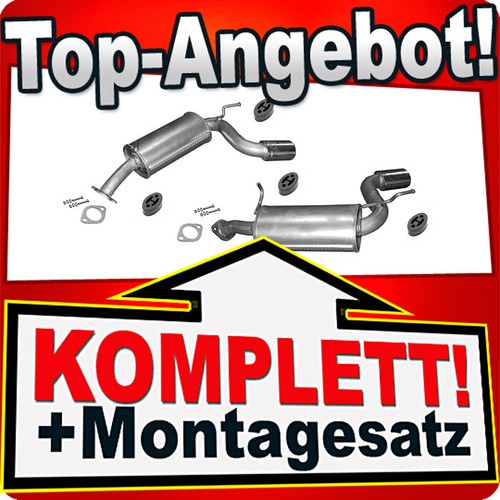 Endschalldämpfer für - 2x,
